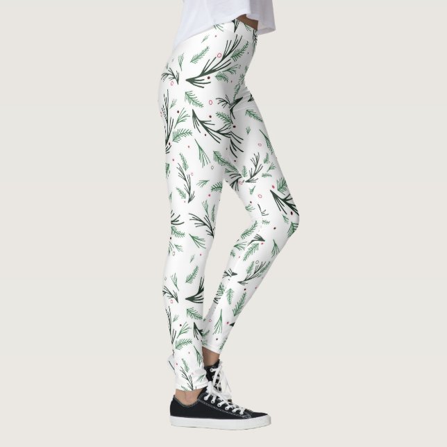 Leggings Légendes Motifs de la branche de pin (Droite)