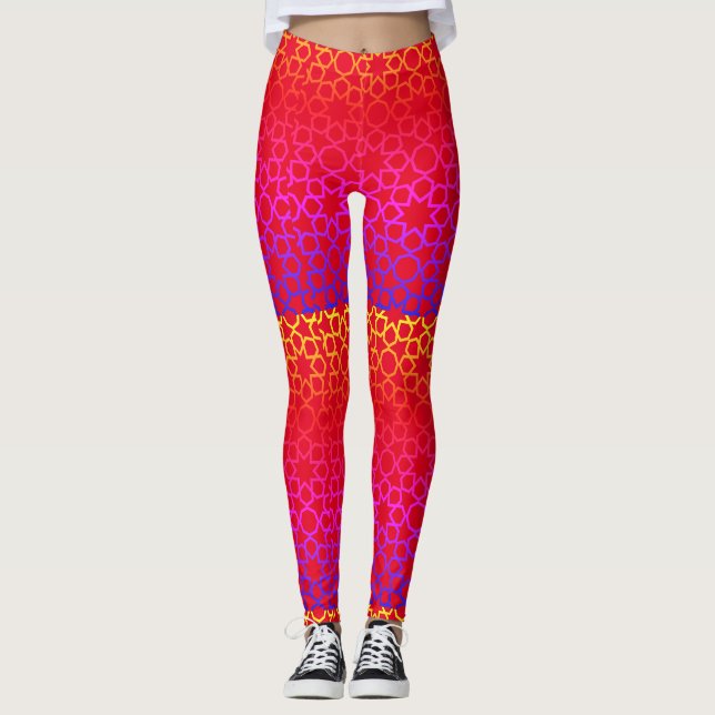 Leggings Légendes motifs géométriques islamiques (Devant)