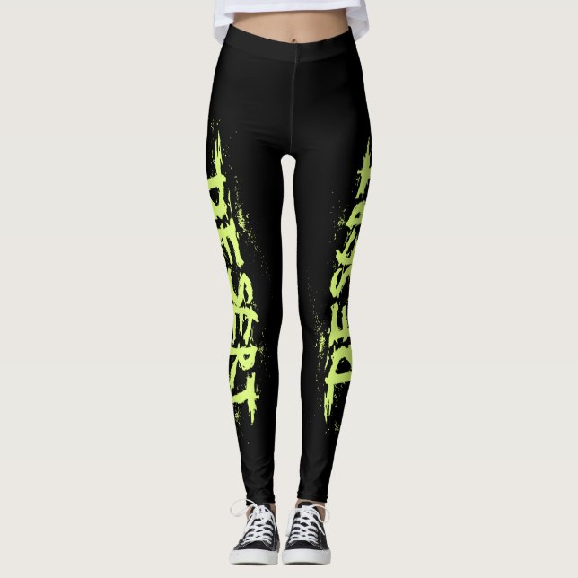 Leggings Légendes noires avec logo GW (Devant)