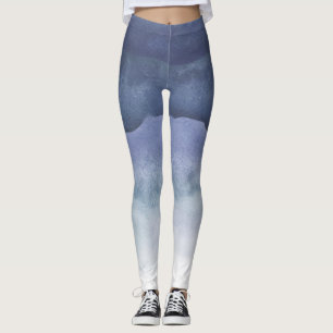 Leggings Légendes Ombre Aquarelle Bleu