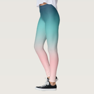 Leggings Légendes Ombres du coucher de soleil bleu à rose