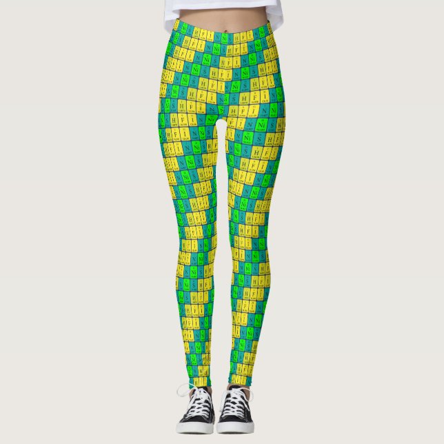 Leggings Légendes périodiques finlandaises patriotiques (5) (Devant)