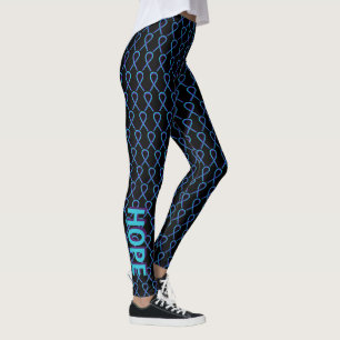 Leggings Légendes personnalisées du ruban de sensibilisat