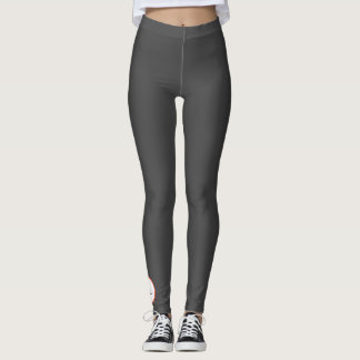 Leggings Légendes personnalisées : GRIS AVEC INITIALE PERSO