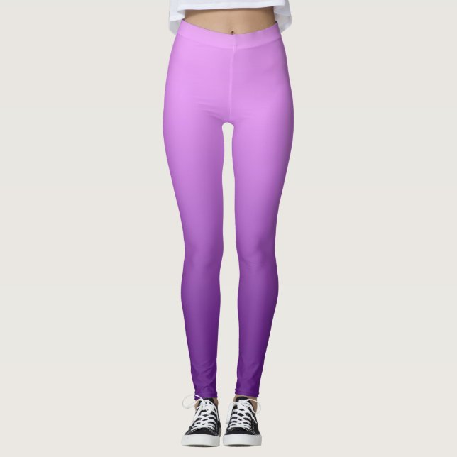 Leggings Légendes personnalisées violettes (Devant)