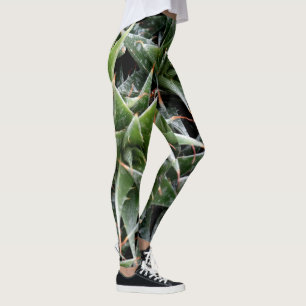 Leggings Légendes photo vertes Plantes Succulentes, M