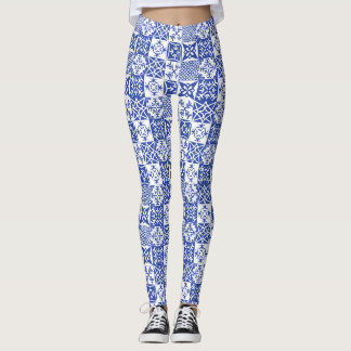 Leggings Légendes portugaises azulejo tuiles style Lisbonne