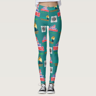 Leggings Légendes régionales avec logo AKC - Turquoise