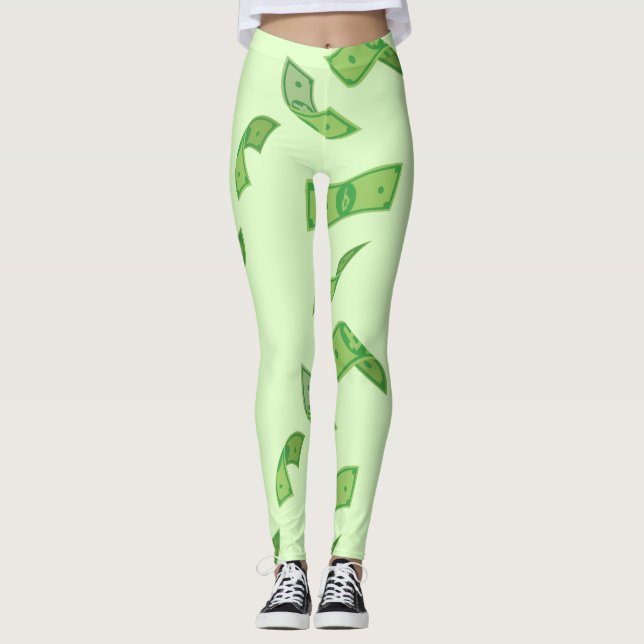 Leggings Légendes tout-sur-impression - Abstrait 3 (Devant)