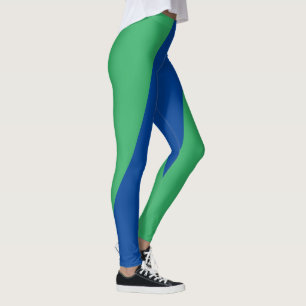 Leggings Légendes vertes et bleues brillantes pour la forme