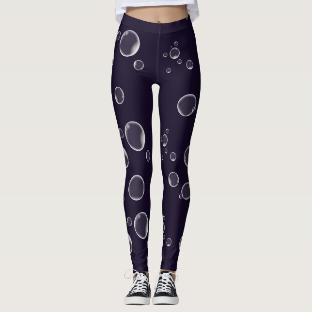 Leggings Légendes violettes Boules de savon flottantes (Devant)