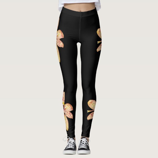 Leggings Légères pattes de nénuphars Blackberry 2 (Devant)