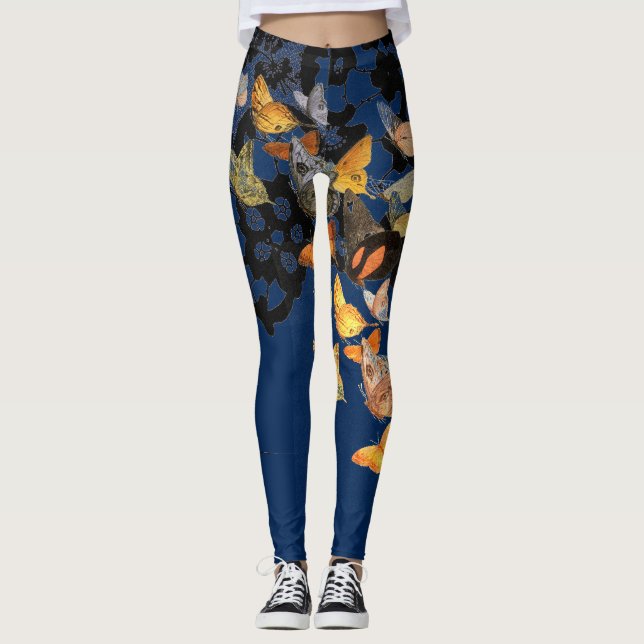 LEGGINGS LÉGGGINGS ANCIEN MOTIF DE LACE AVEC BULLETINS (Devant)