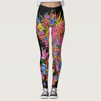 Leggings Léggines florifiques abstraites