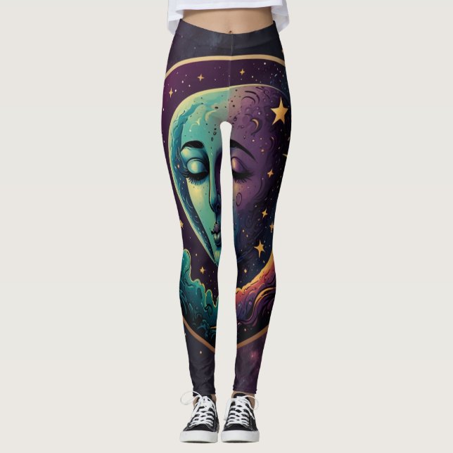 Leggings "Leggings célestes de lune (Devant)