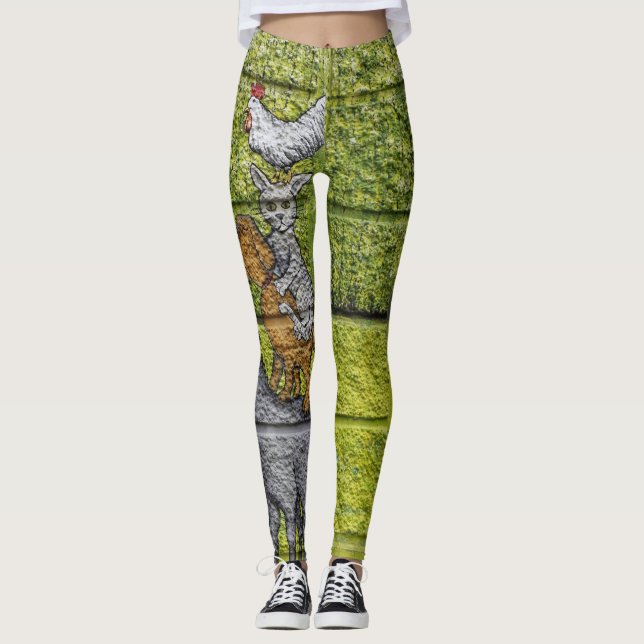 Leggings "Leggings de la ménagerie urbaine : défilé des gra (Devant)