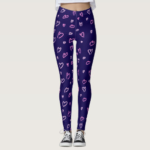 Leggings Leggings/Pantalons du coeur tirés à la main