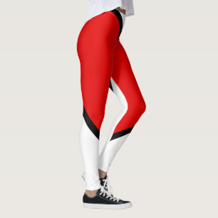 Leggings Leggings/Rouge, Noir et Blanc