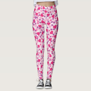 Leggings Leggins aux Coeurs roses