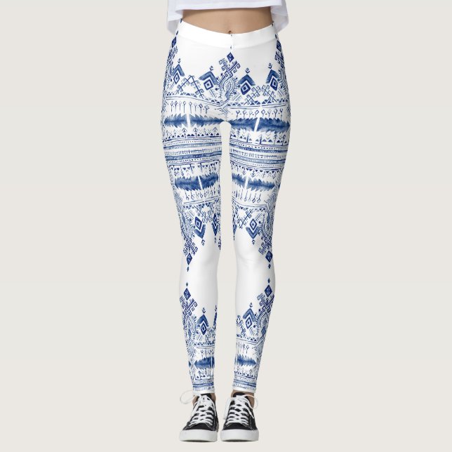Leggings Leggins de bleu de Bohem (Devant)