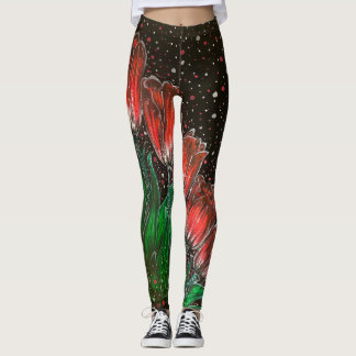 Leggings Leggins de fleurs