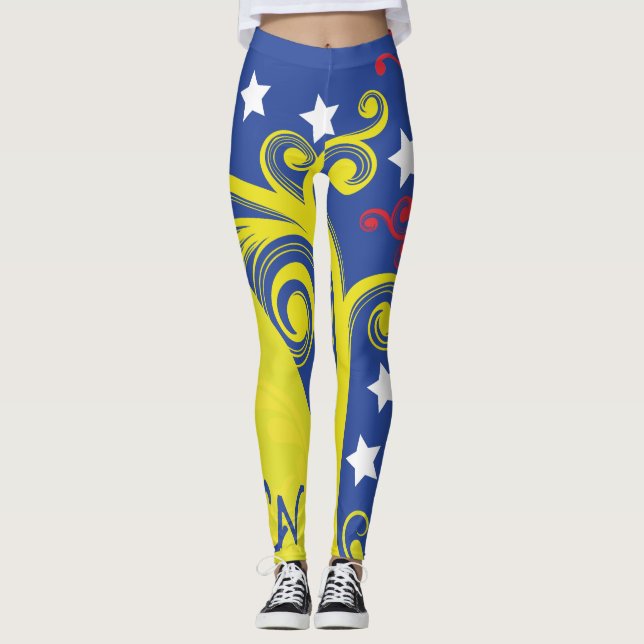 Leggings Leggins I Love Vénézuéla (Devant)