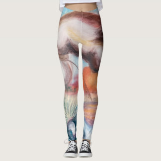 Leggings Legs : Cappuera with a Crane