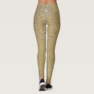 Leggings Legs métalliques Gold Faux