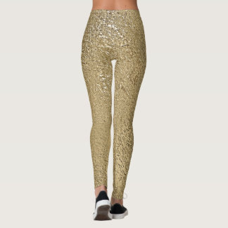 Leggings Legs métalliques Gold Faux