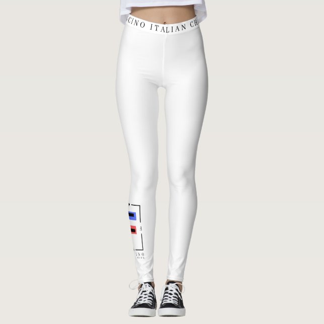 LEGGINGS LÉGUMES BLANCS SEXY FASCINO (Devant)