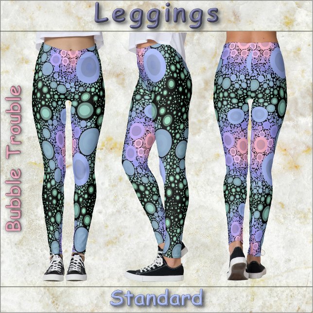 Leggings LÉGUMES - Problème de bulle - Conception abstraite (Créateur téléchargé)