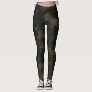 Leggings Légumineuses à camouflage foncé
