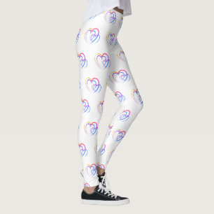 Leggings Légumineuses à coeur arc-en-ciel