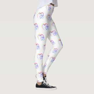 Leggings Légumineuses à coeur arc-en-ciel