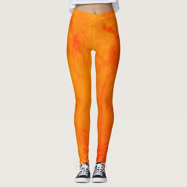 Leggings Légumineuses à croûte orange (Devant)