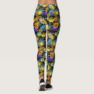 Leggings légumineuses à fleurs