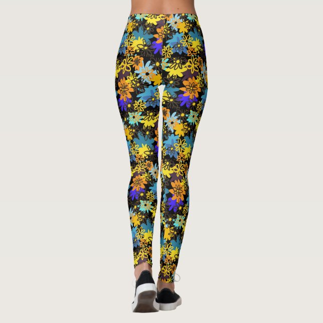Leggings légumineuses à fleurs (Dos)