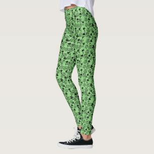 Leggings légumineuses à fleurs