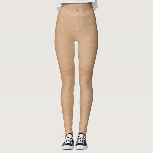 Leggings Légumineuses à grains de bois brun clair capri (Devant)