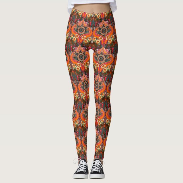 Leggings Légumineuses à henné MINNIE (Devant)