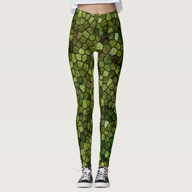 Leggings Légumineuses à peau de reptile (Devant)