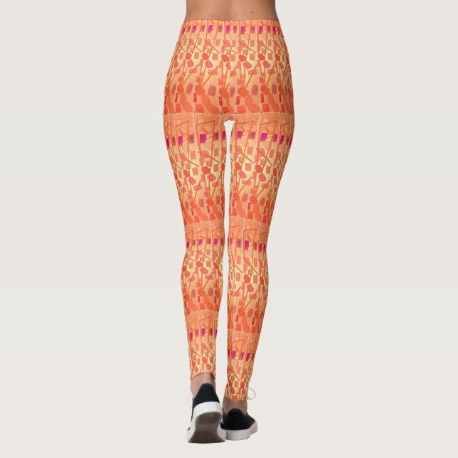 Leggings Légumineuses à soleil orange (Dos)