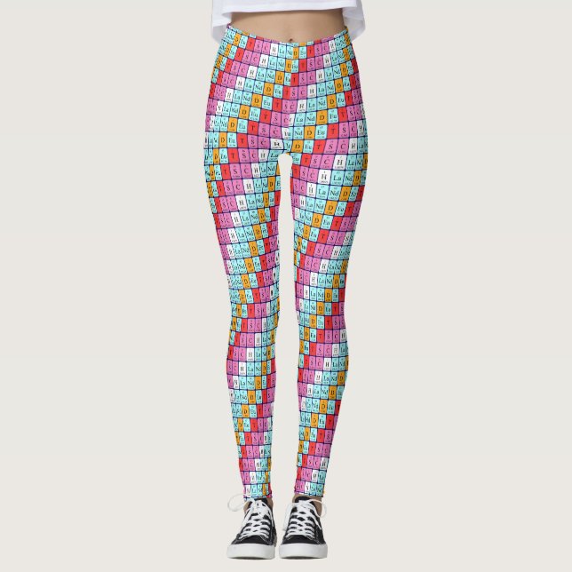 Leggings Légumineuses à table périodique Deutschland (4) (Devant)