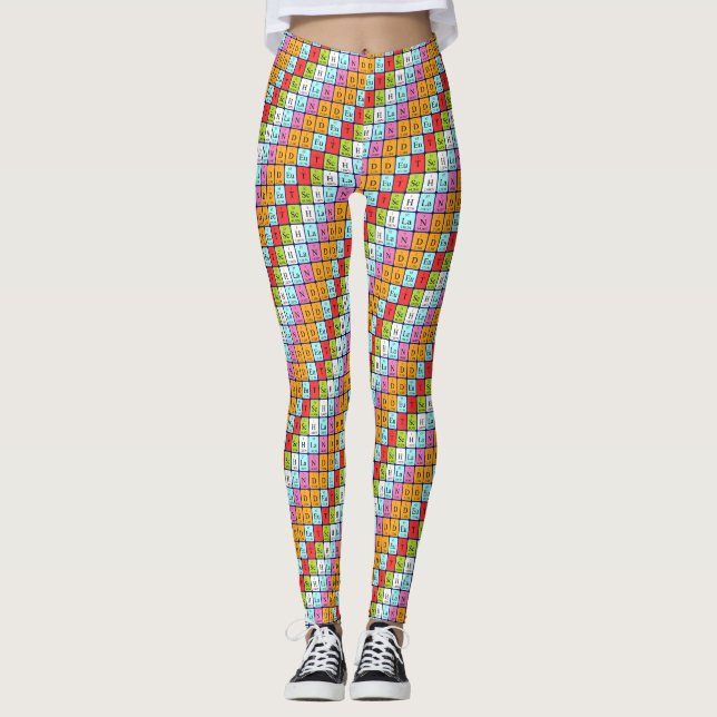 Leggings Légumineuses à table périodique Deutschland (7) (Devant)
