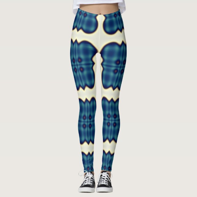 Leggings Légumineuses à tarte bleuté (Devant)