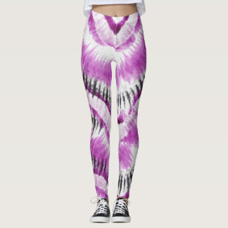 Leggings Légumineuses à teinture violette lilas
