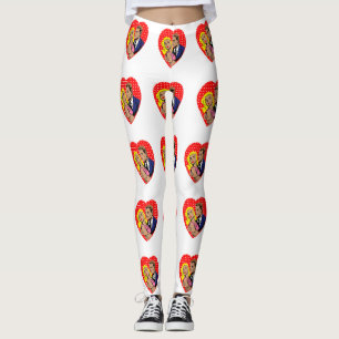 Leggings Légumineuses anti-valentine vintages