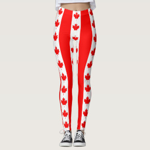 Leggings Légumineuses avec drapeau du Canada