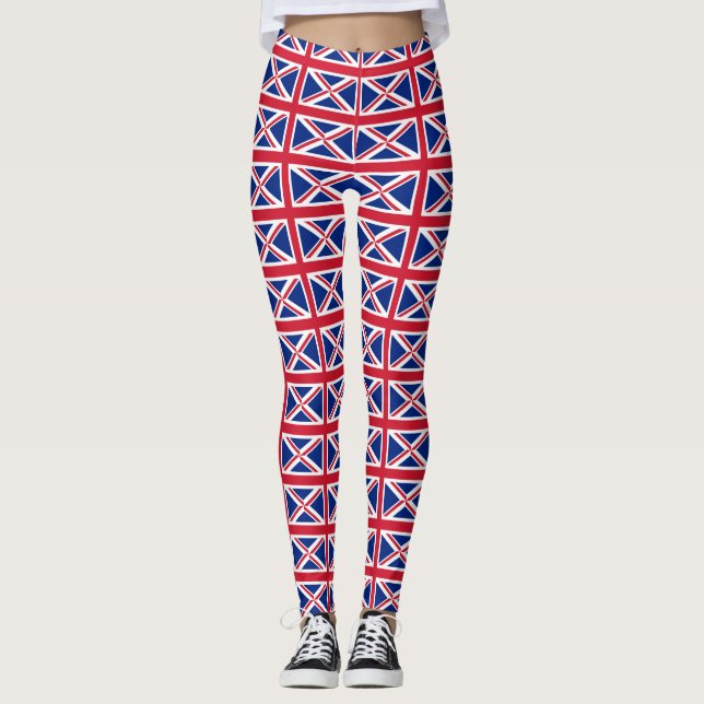 Leggings Légumineuses avec drapeau du Royaume-Uni (Devant)