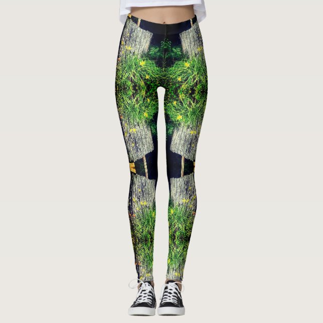 Leggings Légumineuses de clôture en bambou (Devant)